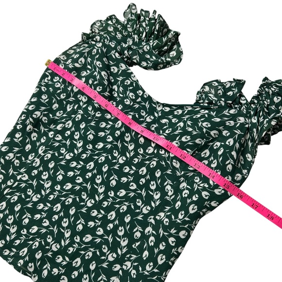 REFORMATION | Women’s Lisbon Top - Green + White - Sz 10 - Picture 9 of 12